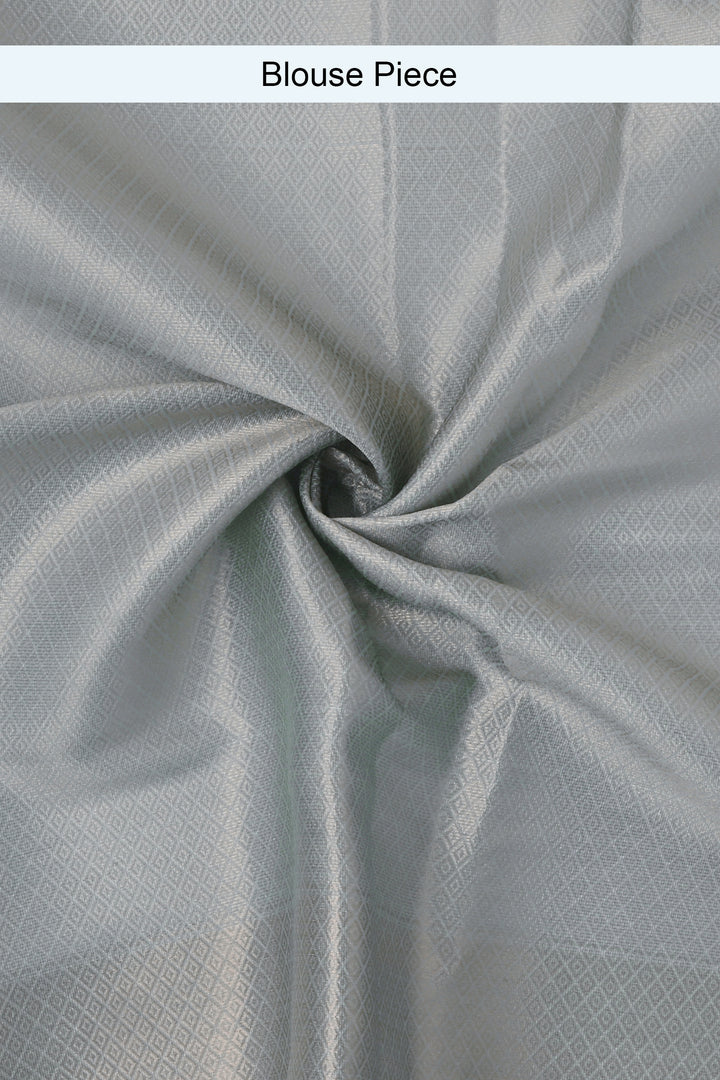 Teejh Vismita Grey Banarasi Semi Chiffon Warm Silk Saree