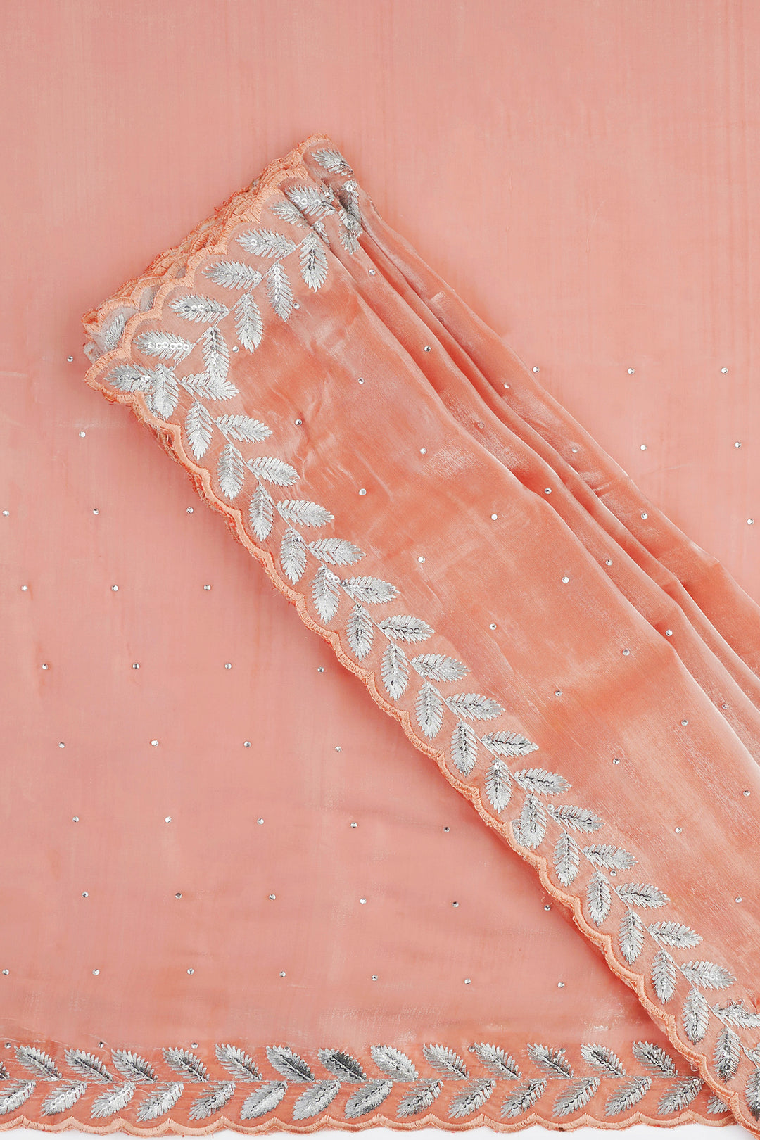 Teejh Harichandana Coral Tissue Saree