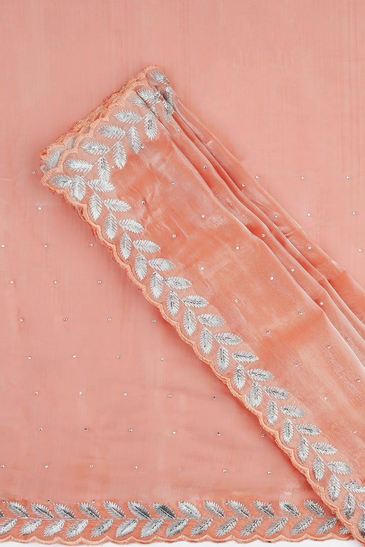 Teejh Harichandana Coral Tissue Saree