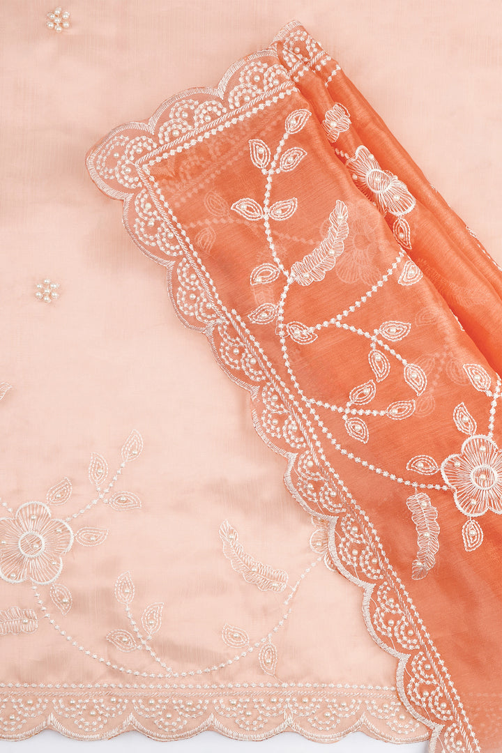 Teejh Urmisha Coral Organza Saree