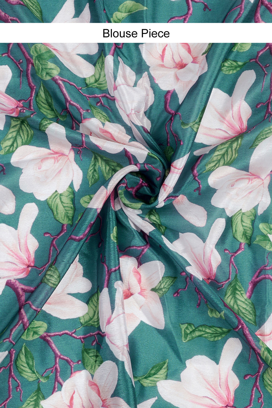 Teejh Teertha Teal Shimmer Tissue Saree