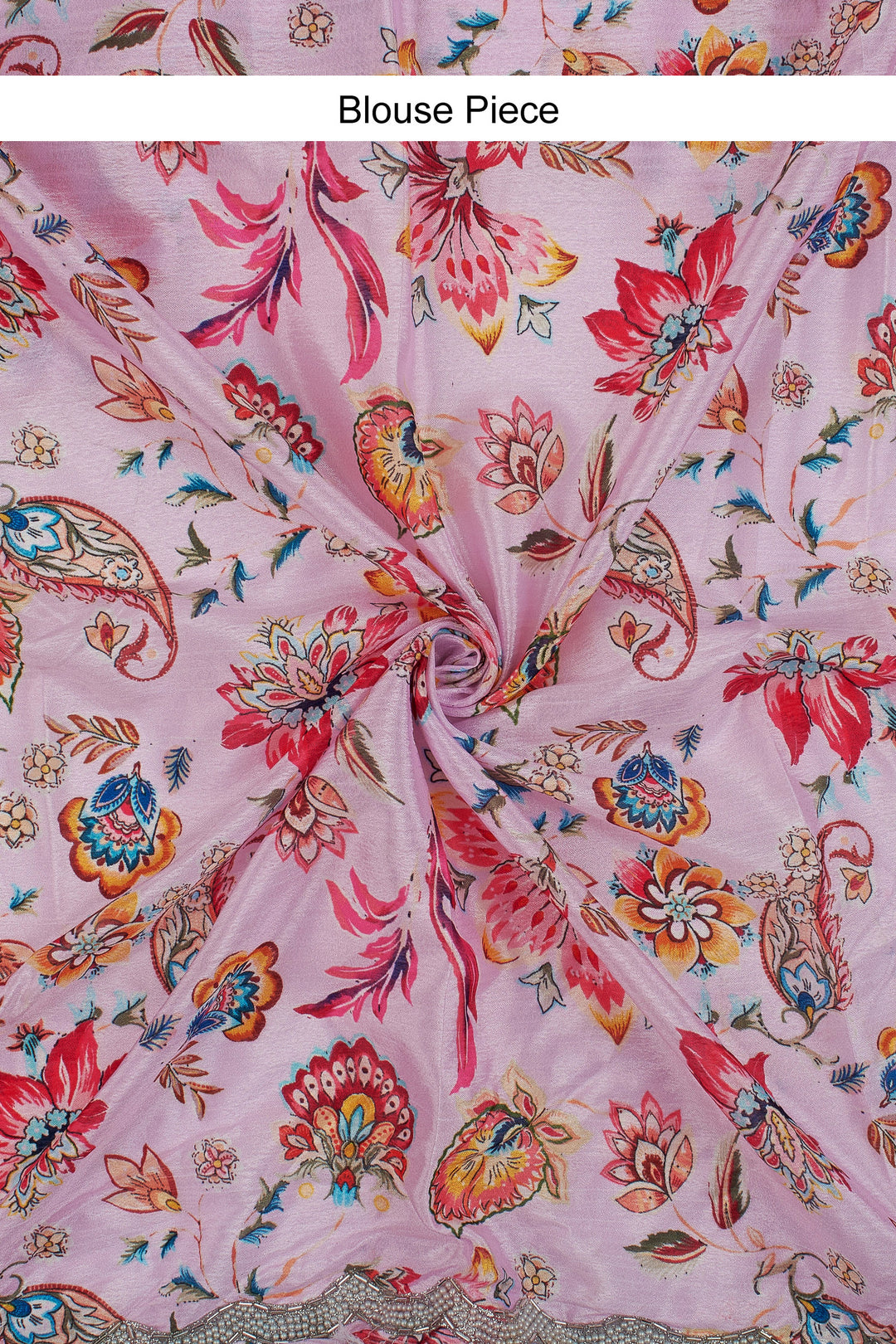 Teejh Kaanch Onion Pink Shimmer Tissue Saree