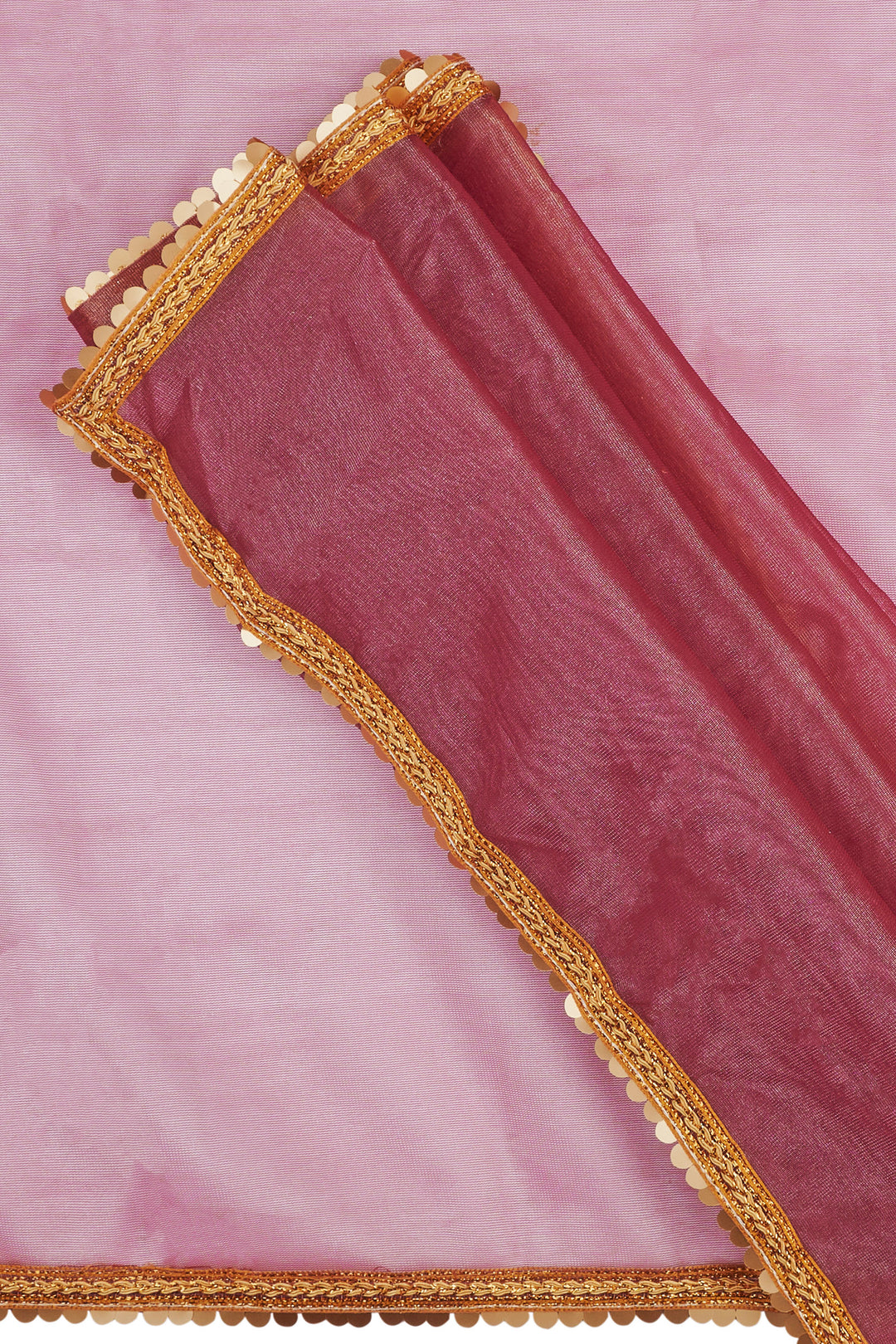 Teejh Iraja Burgundy Net Saree