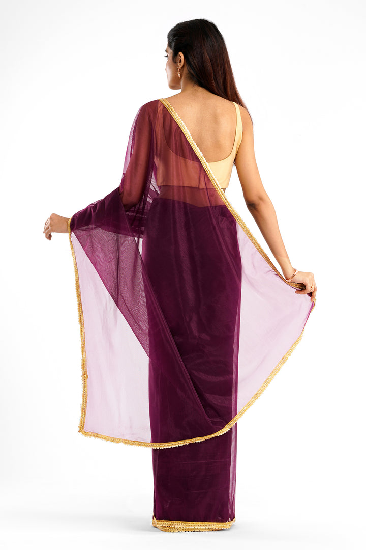 Teejh Iraja Wine Net Saree