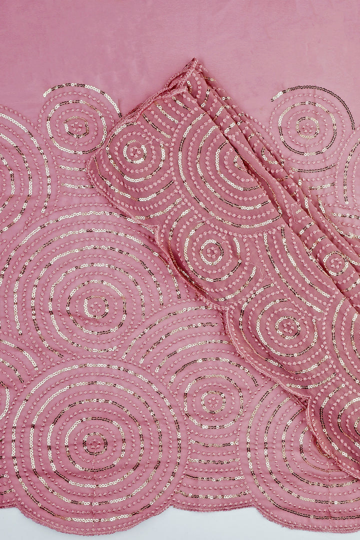 Teejh Chamkila Mauve Georgette Saree
