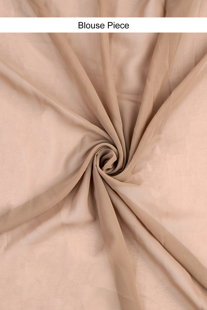 Teejh Chamkila Taupe Georgette Saree