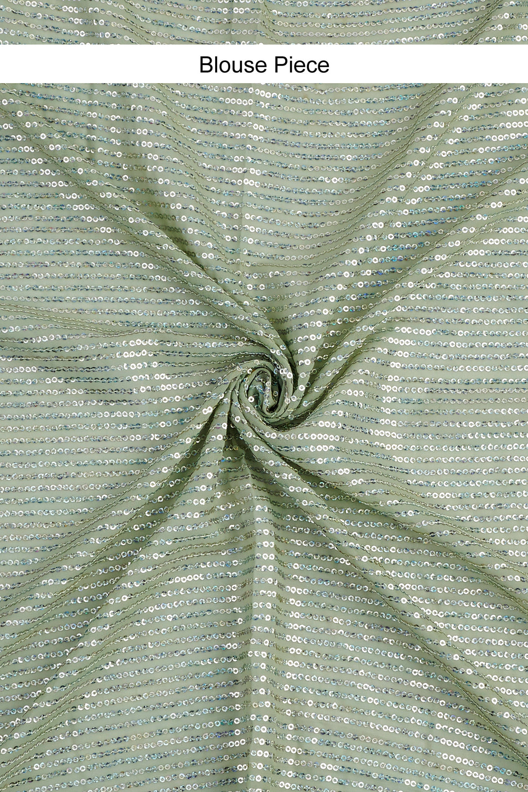 Teejh Ujwal Sage Green Georgette Saree