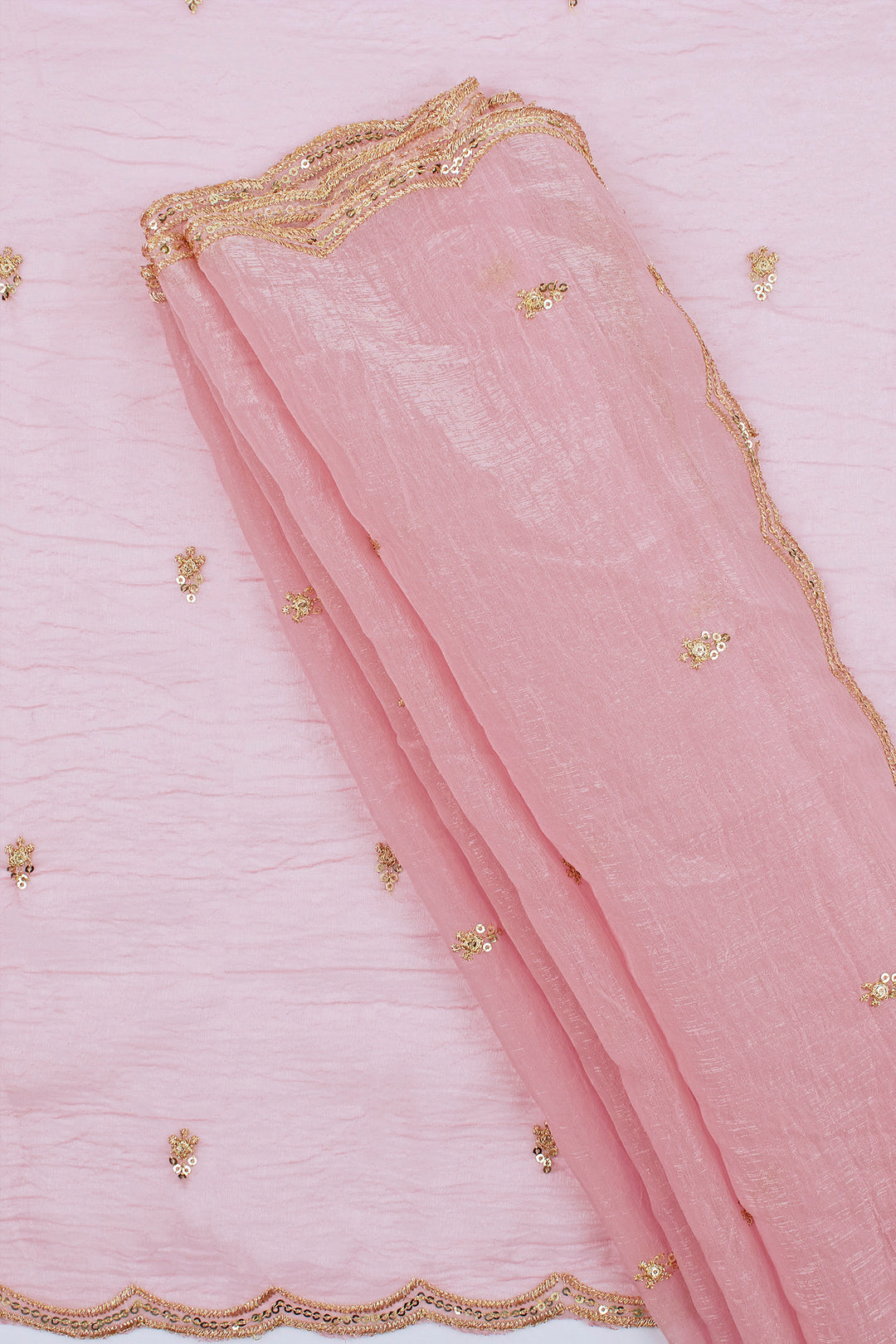 Teejh Dilbar Pink Georgette Saree