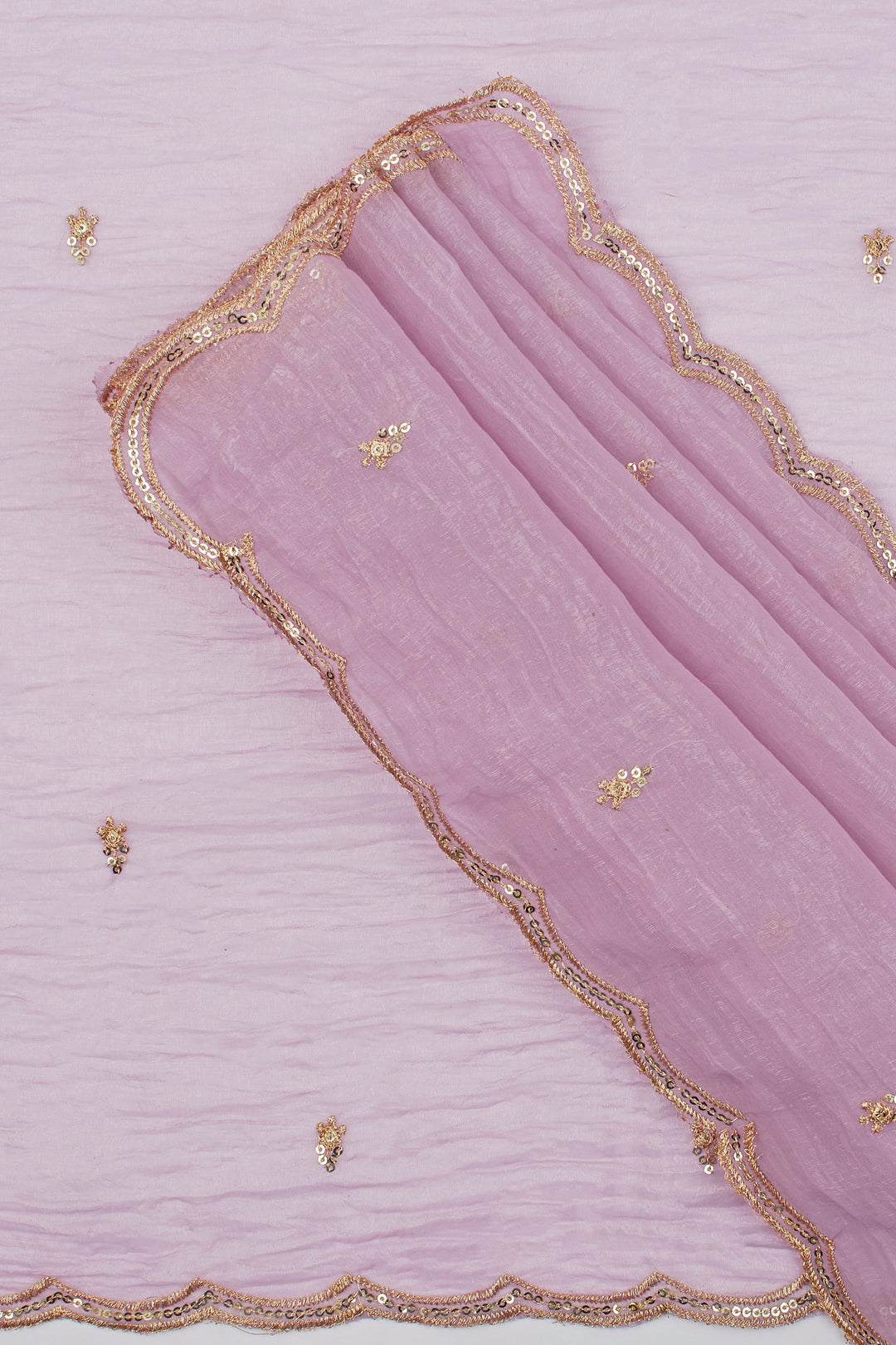 Teejh Dilbar Lavender Georgette Saree