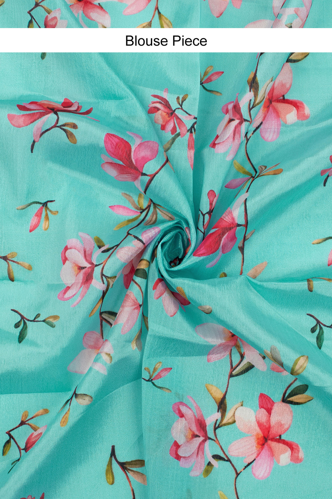 Teejh Dilbar Turquoise Georgette Saree