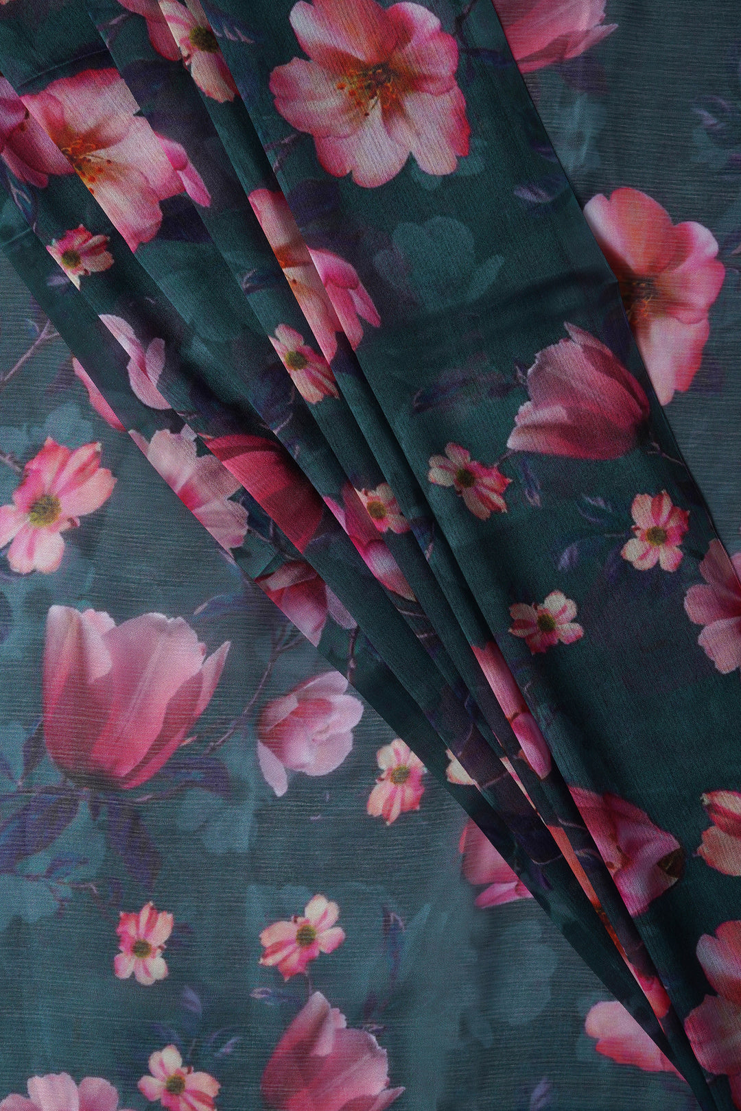 Teejh Midnight Dreams  Digital Print Chiffon Saree