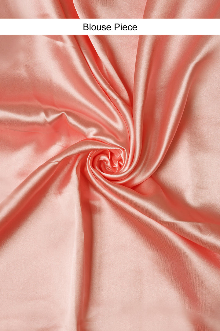 Teejh Rosy Seaside Bloom Digital Print Chiffon Saree