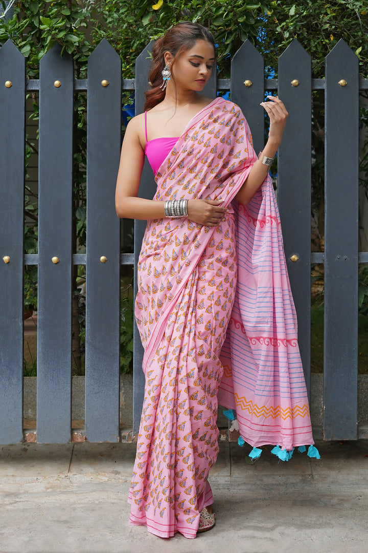 Teejh Machli Jal ki Rani Mulmul Cotton Saree