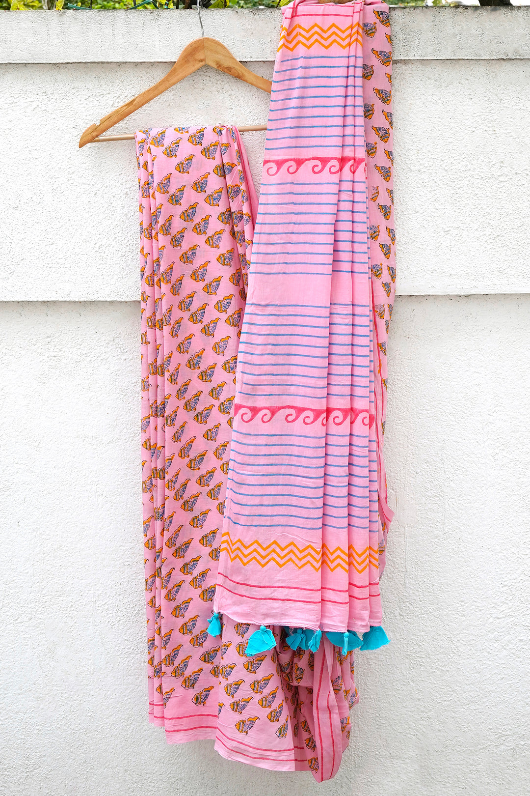 Teejh Machli Jal ki Rani Mulmul Cotton Saree