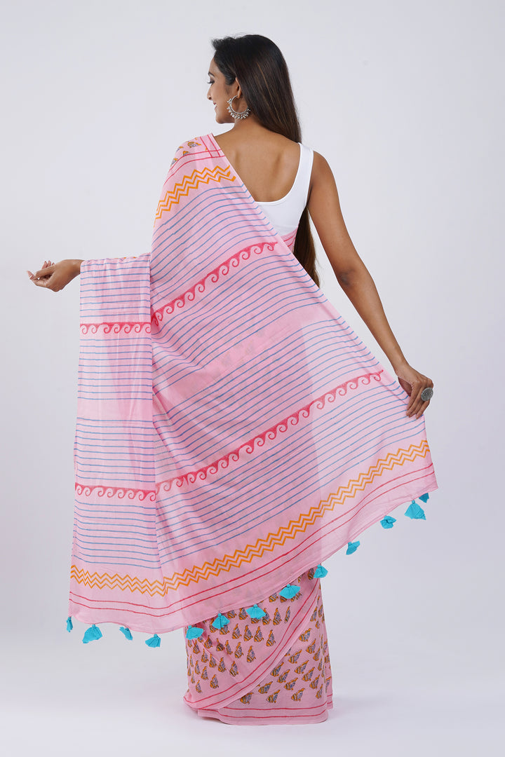 Teejh Machli Jal ki Rani Mulmul Cotton Saree