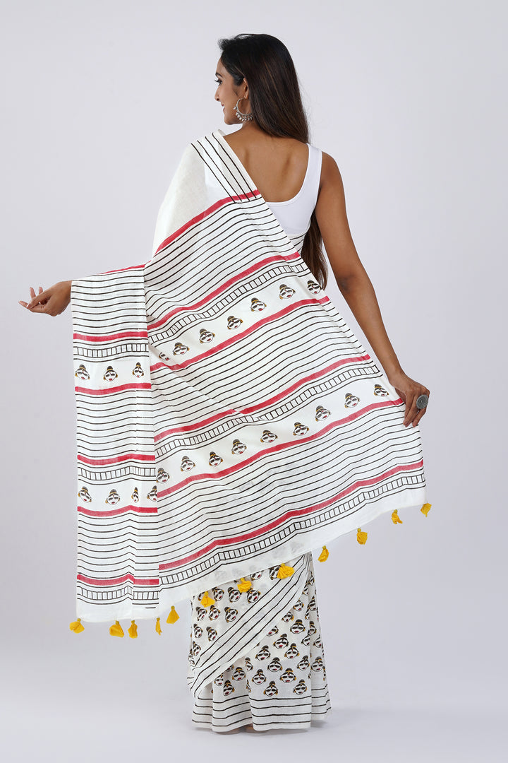 Teejh Ji Meemsaab Mulmul Cotton Saree