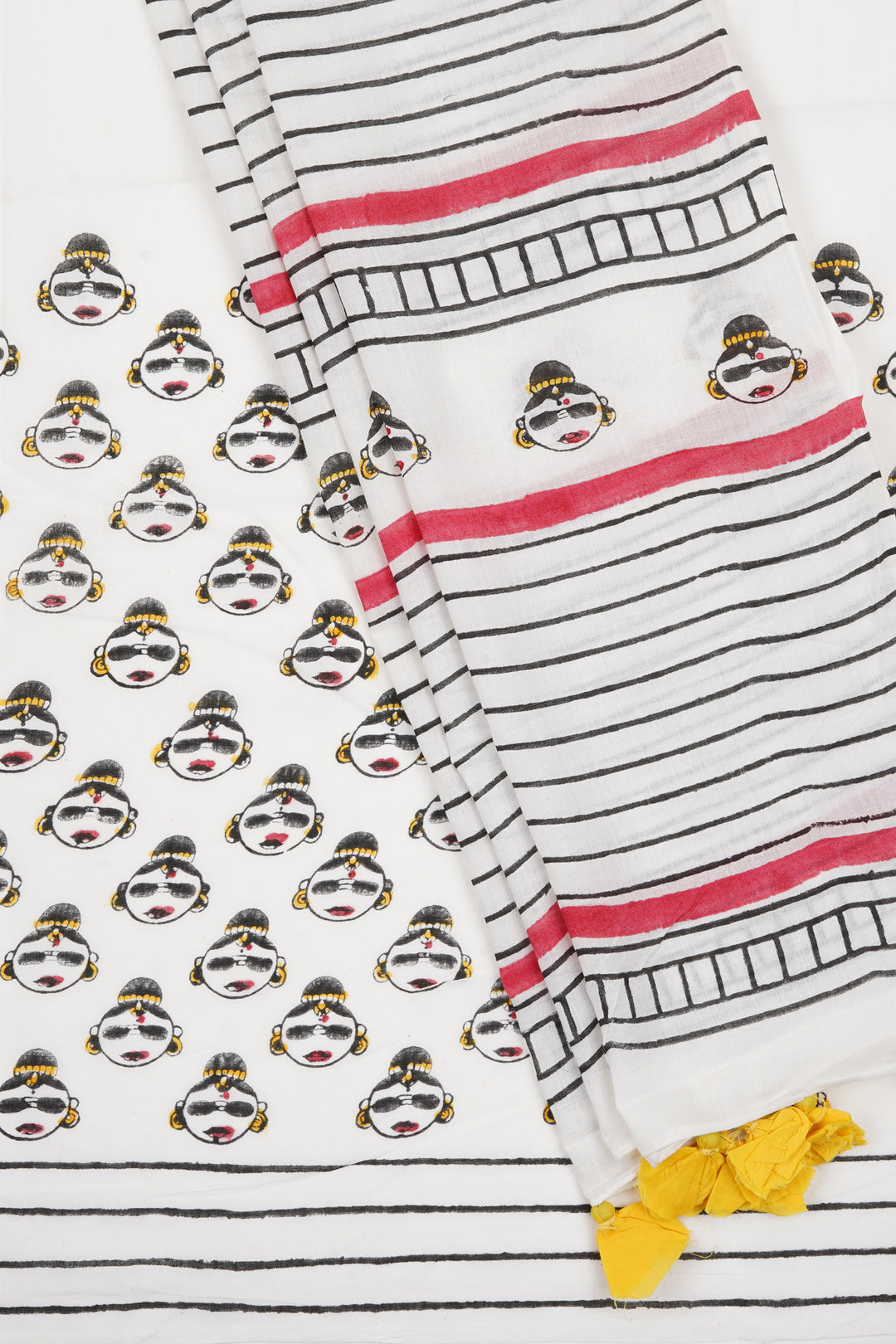 Teejh Ji Meemsaab Mulmul Cotton Saree