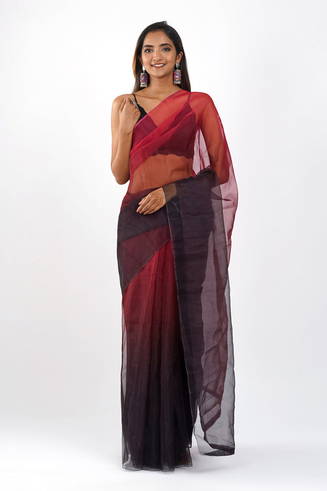 Teejh Aadhuri Ombre Organza Saree
