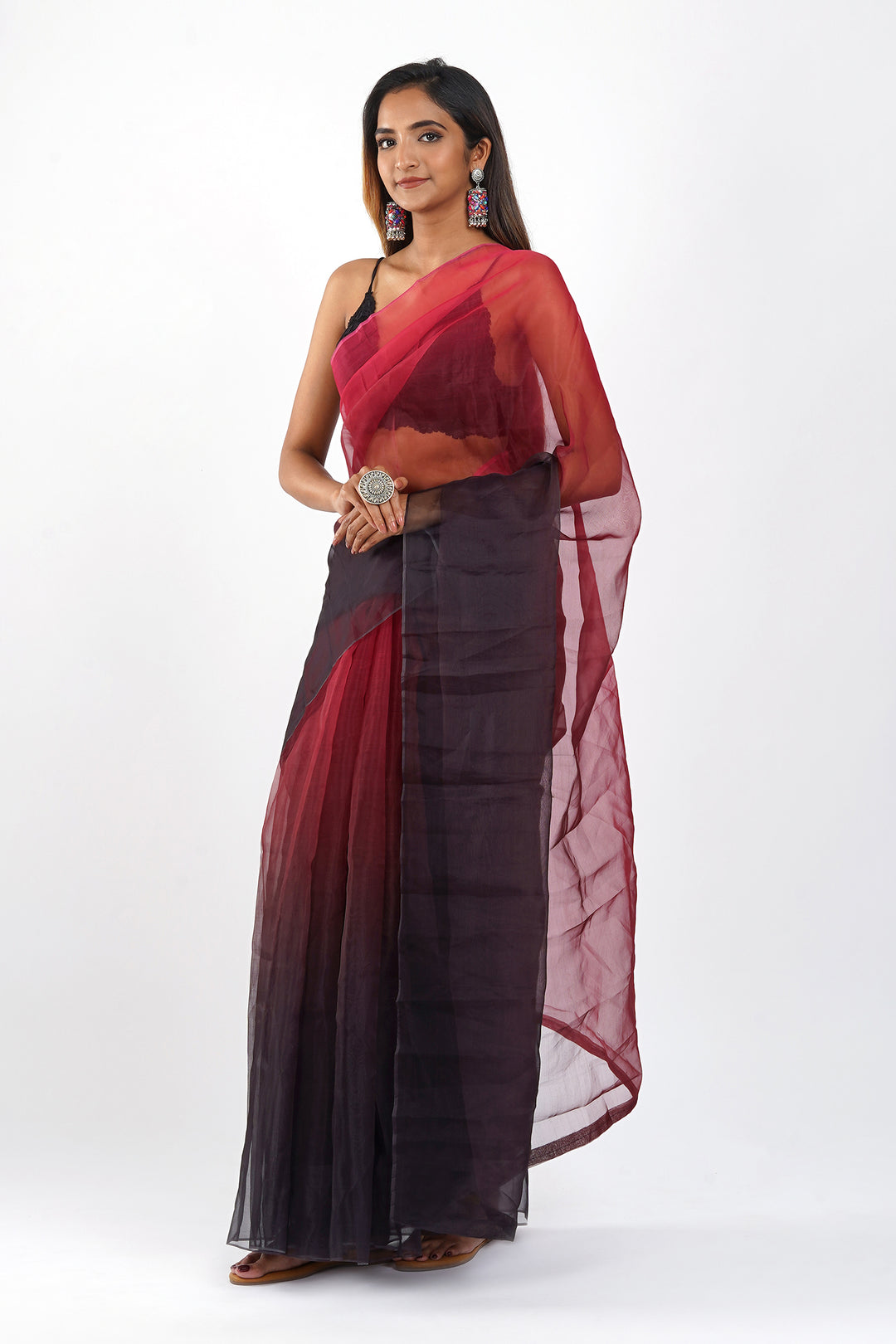 Teejh Aadhuri Ombre Organza Saree