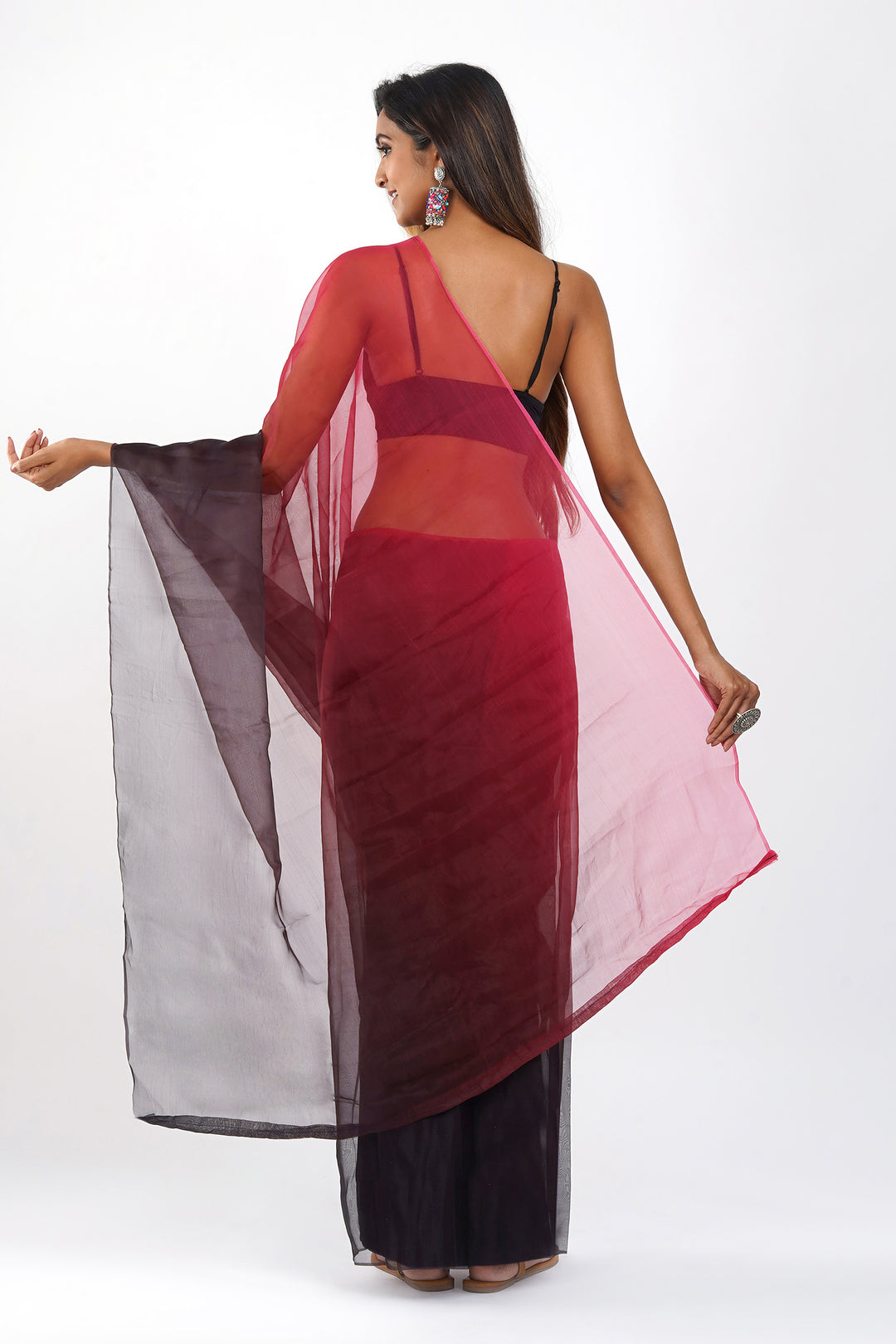 Teejh Aadhuri Ombre Organza Saree