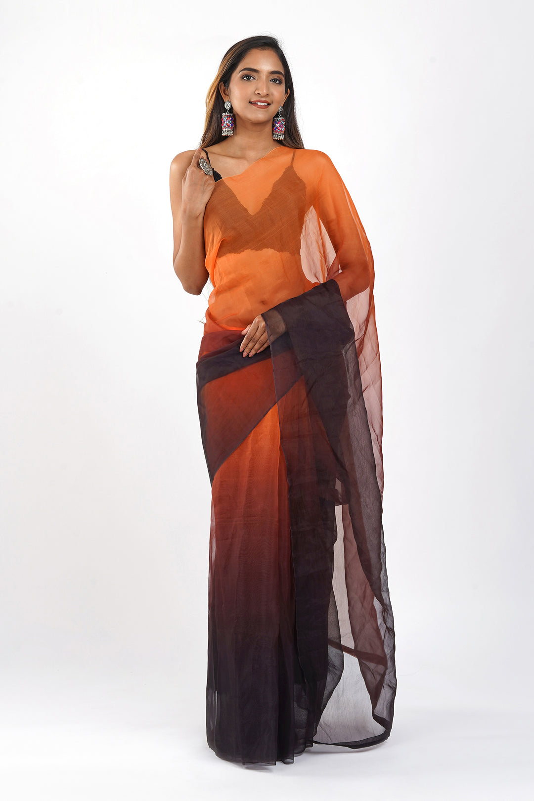 Teejh Aksaja Ombre Organza Saree