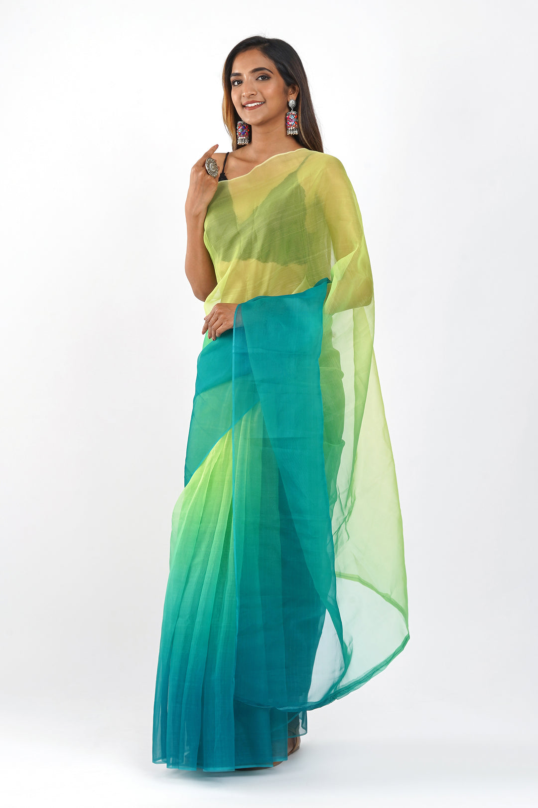 Teejh Zanshi Ombre Organza Saree