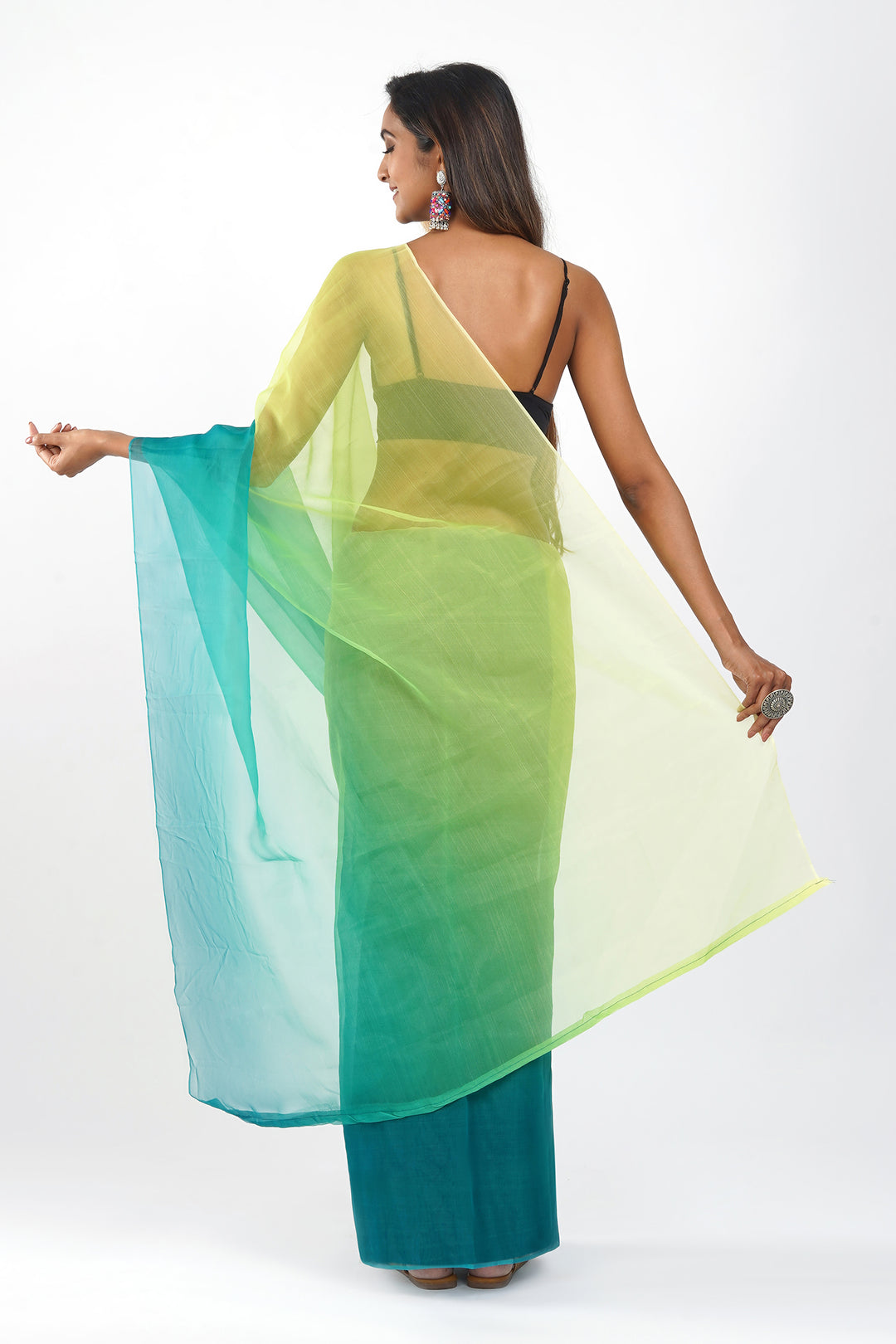Teejh Zanshi Ombre Organza Saree