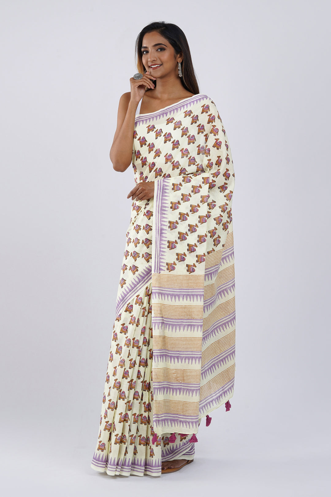 Teejh Safari Sunday Mulmul Cotton Saree