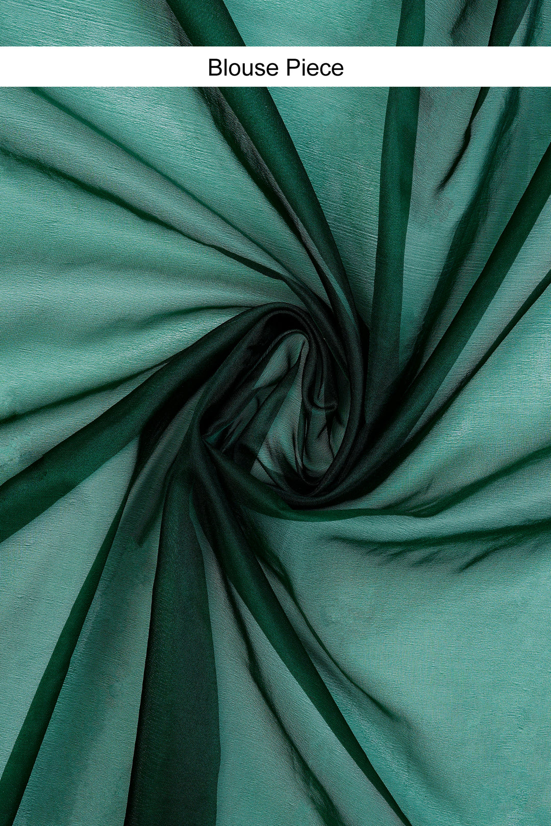 Teejh Irahi Forest Green Sequin Embroidery Organza Saree