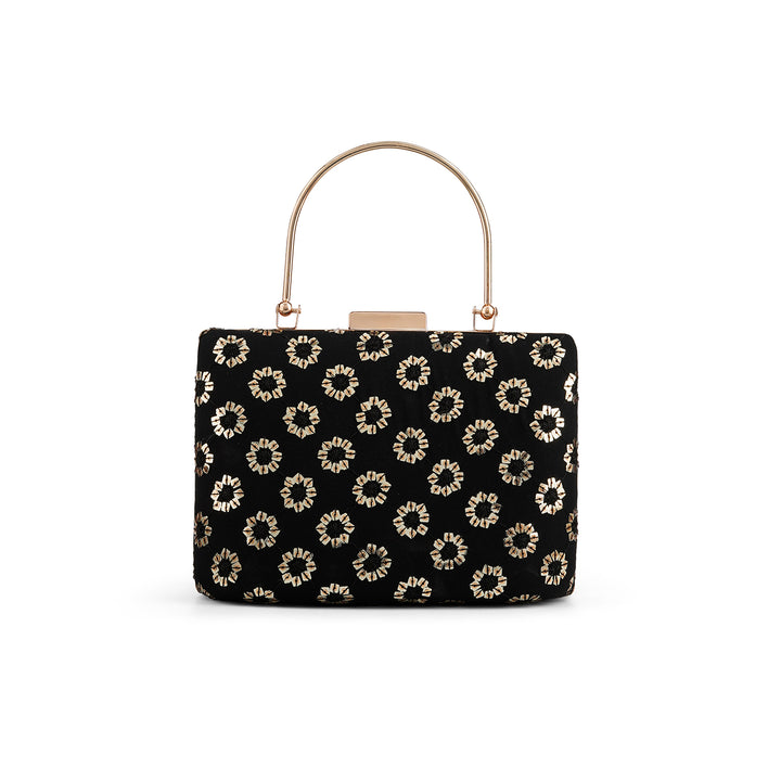 Teejh Tisha Gold Circles Clutch