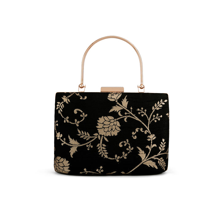 Teejh Ameesha Floral Brocade Clutch
