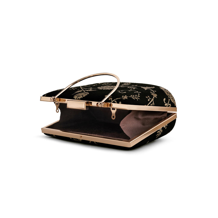 Teejh Ameesha Floral Brocade Clutch