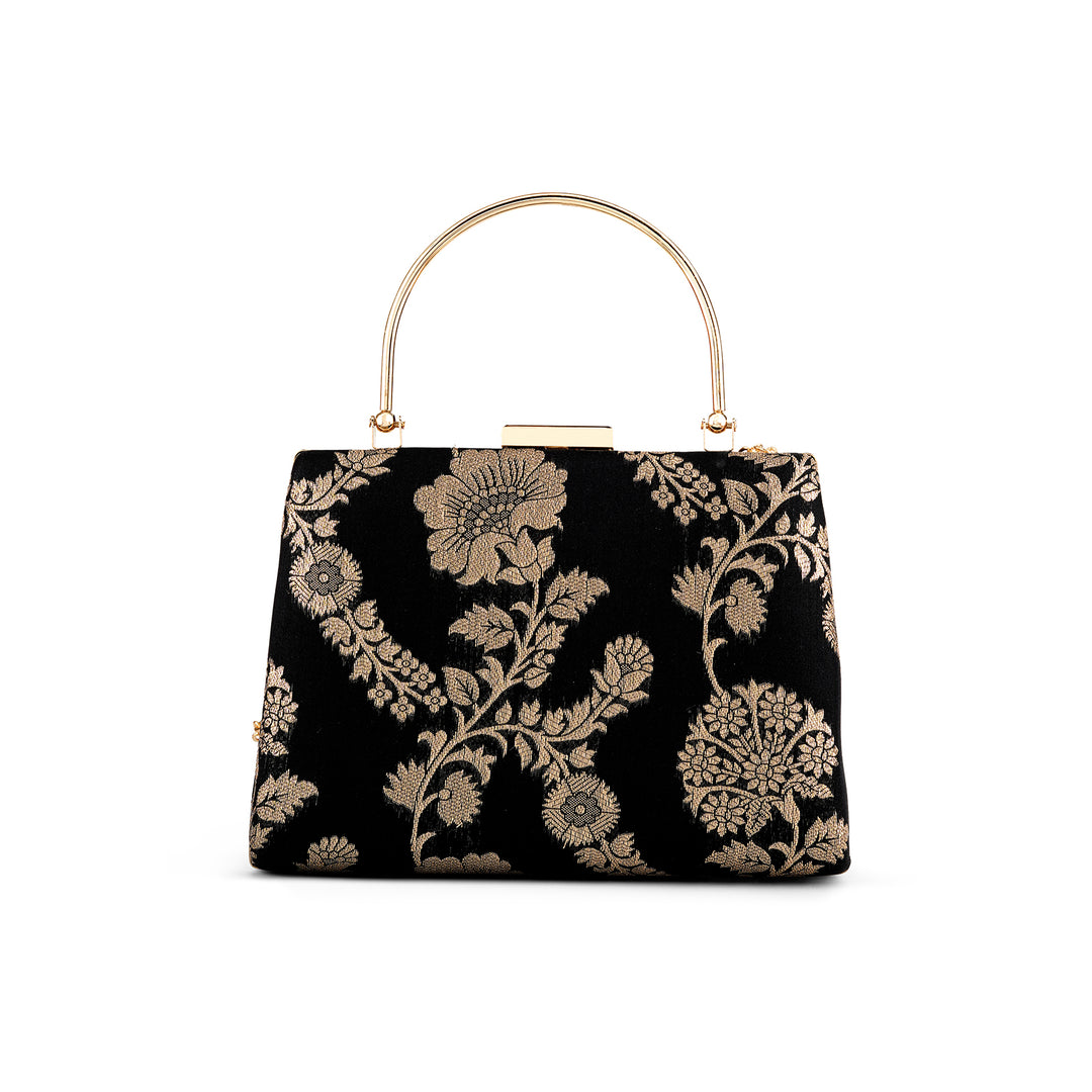 Teejh Samena Embroidered Brocade Clutch