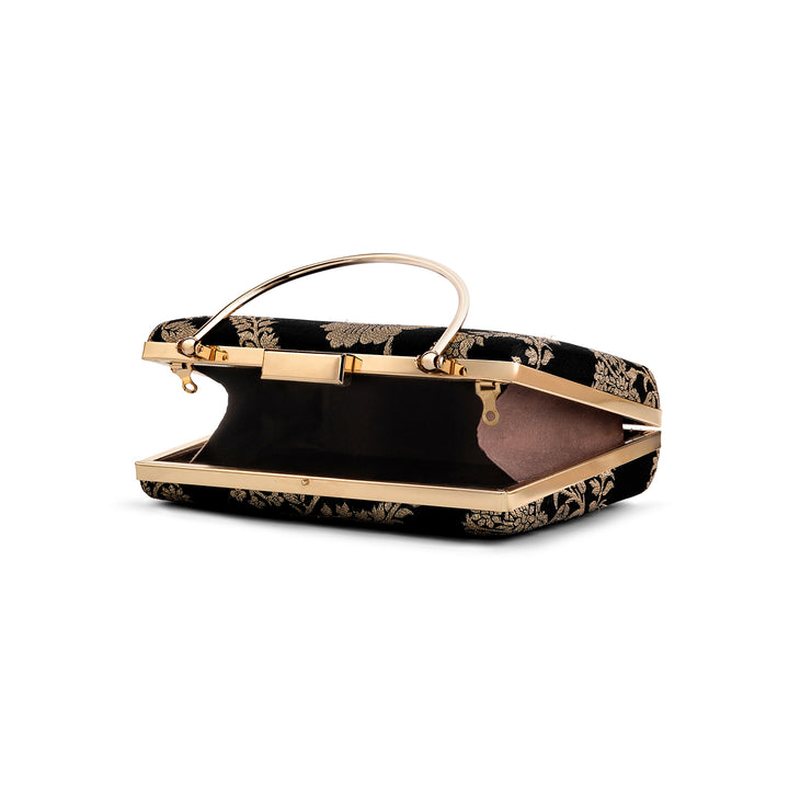 Teejh Samena Embroidered Brocade Clutch
