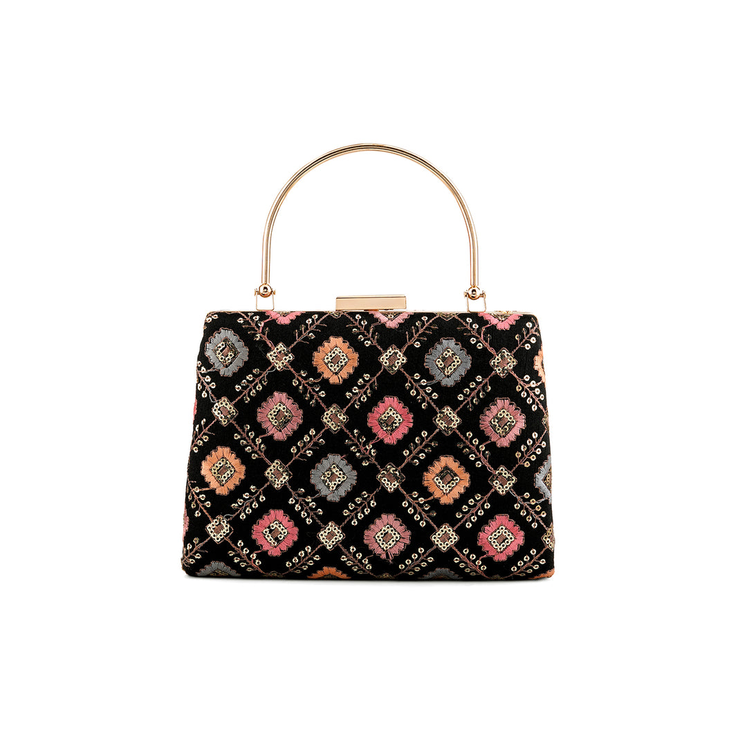 Teejh Tara Phulkari Threadwork Clutch