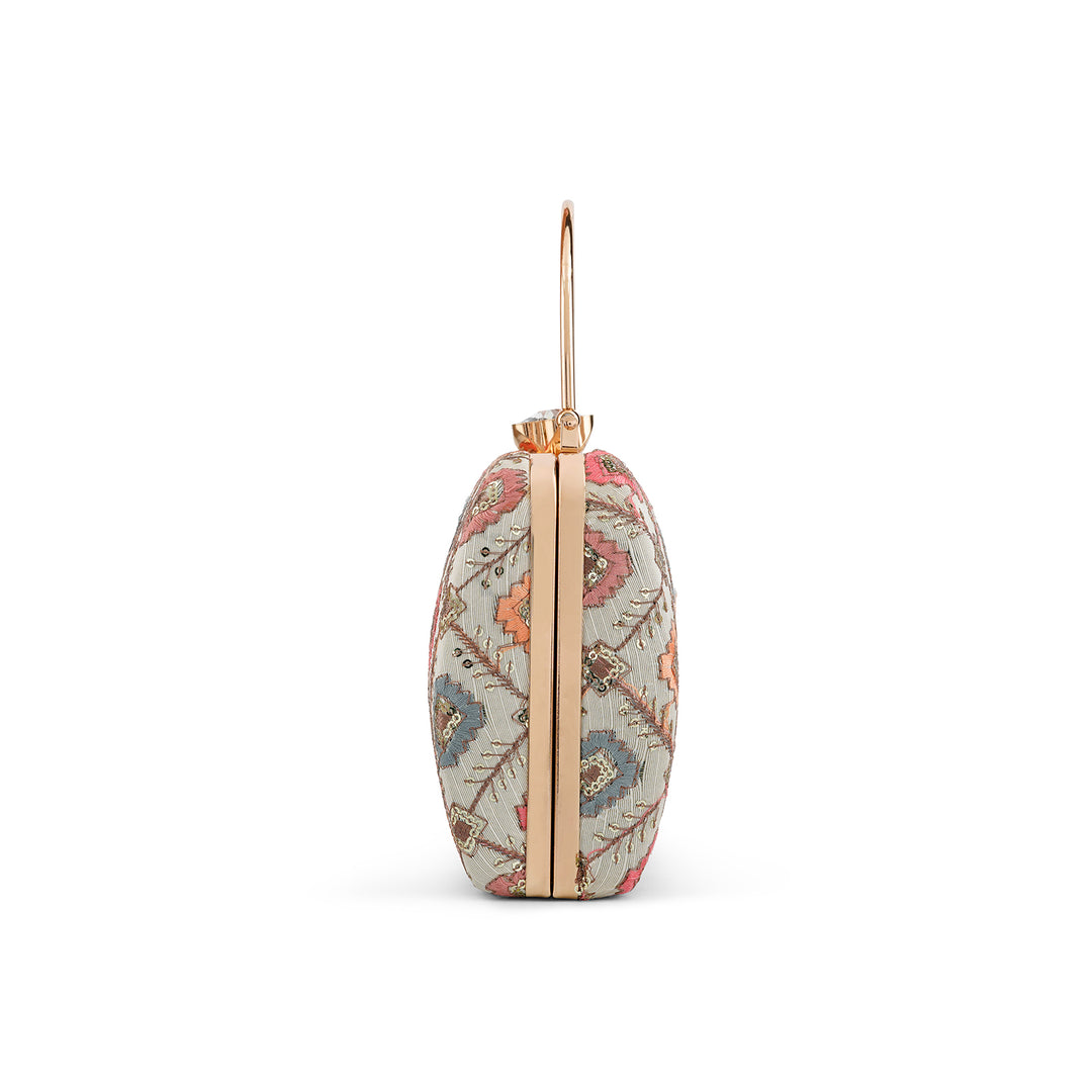 Teejh Sukanya Phulkari Threadwork Clutch