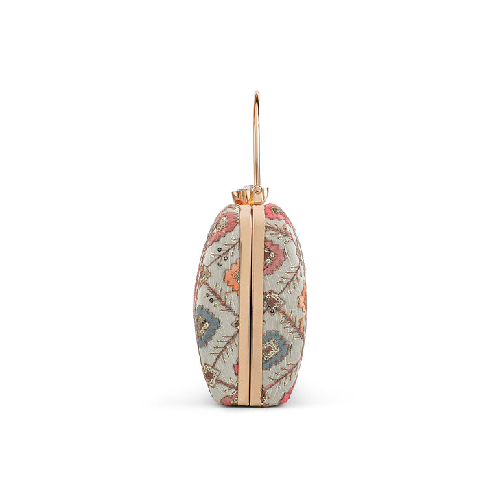 Teejh Sukanya Phulkari Threadwork Clutch