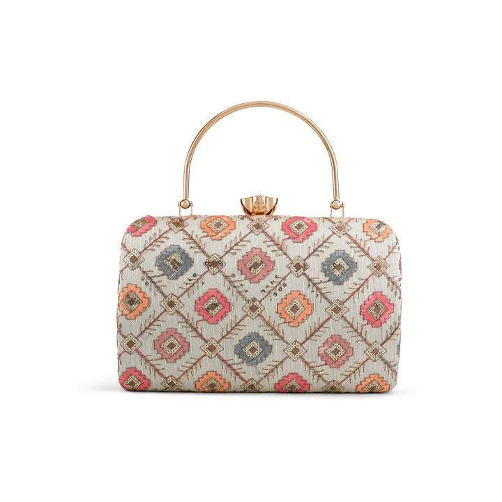 Teejh Sukanya Phulkari Threadwork Clutch