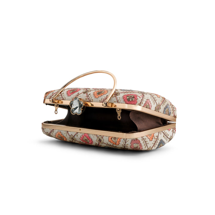 Teejh Sukanya Phulkari Threadwork Clutch