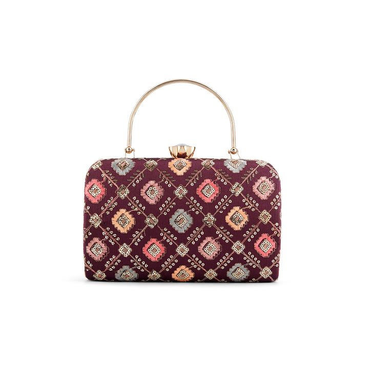 Teejh Sariyat Threadwork Clutch