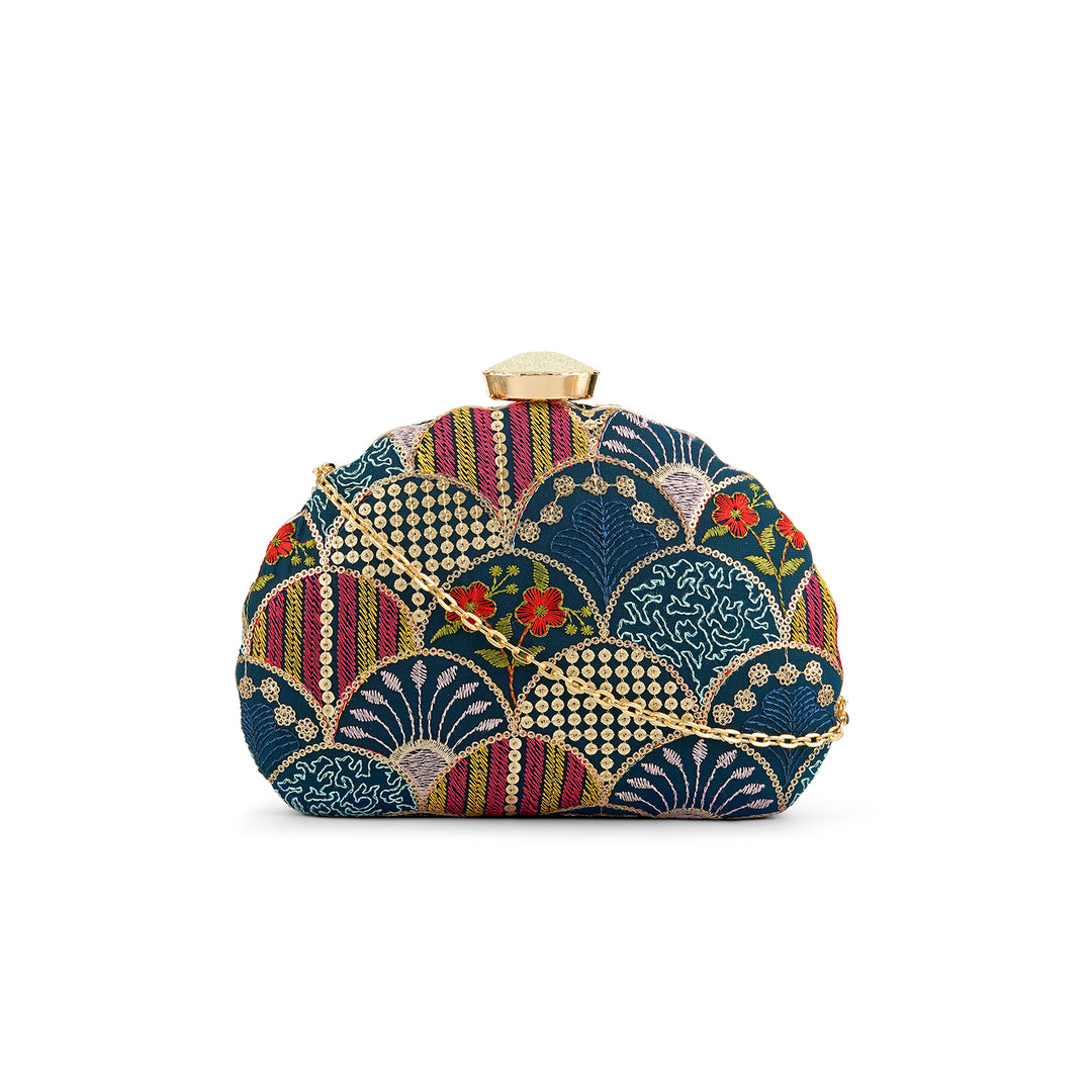 Teejh Siva Multicoloured Applique Clutch
