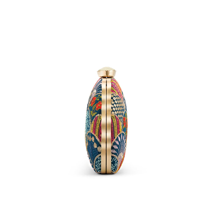 Teejh Siva Multicoloured Applique Clutch
