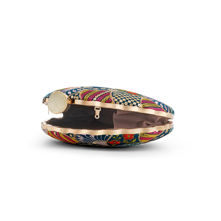 Teejh Siva Multicoloured Applique Clutch