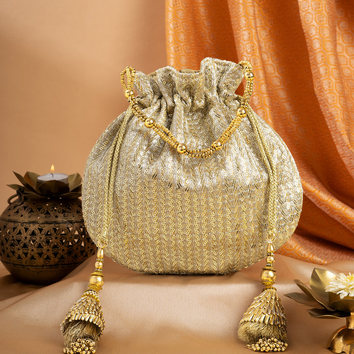 Mere Sona Re Gold Potli Bag