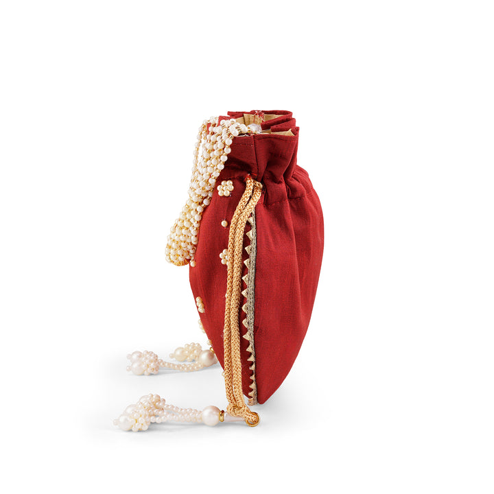 Saavan Aya Hai Maroon Potli Bag