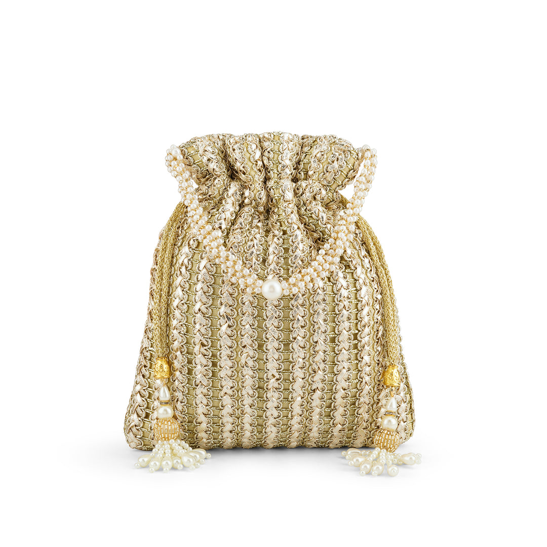 Afeemi Gold Potli Bag