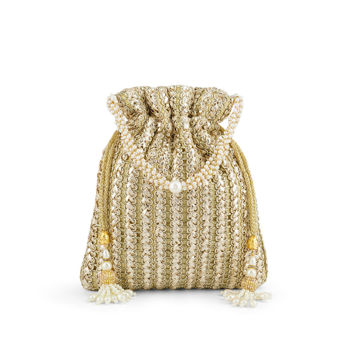 Afeemi Gold Potli Bag