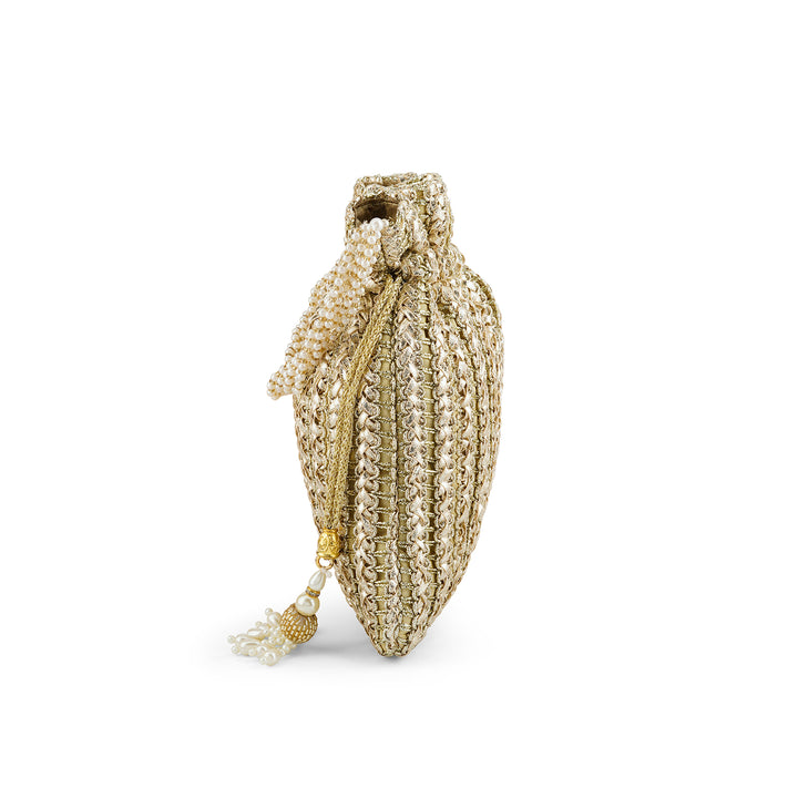 Afeemi Gold Potli Bag