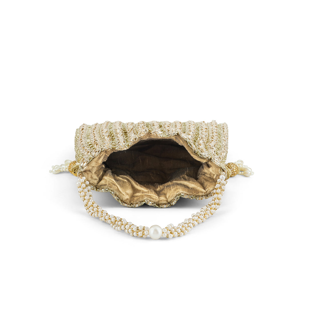 Afeemi Gold Potli Bag