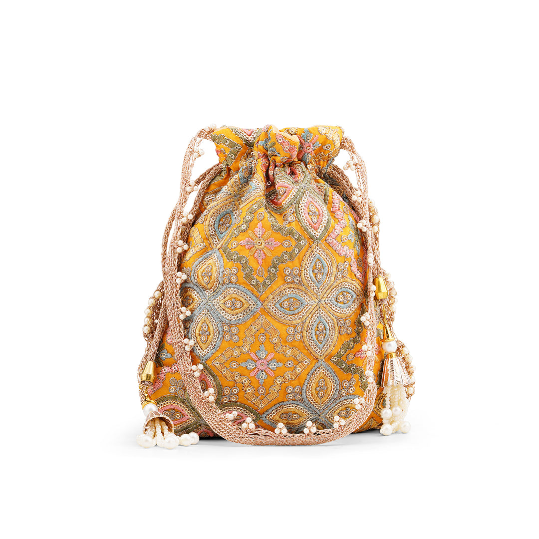 Manohari Mustard Potli Bag